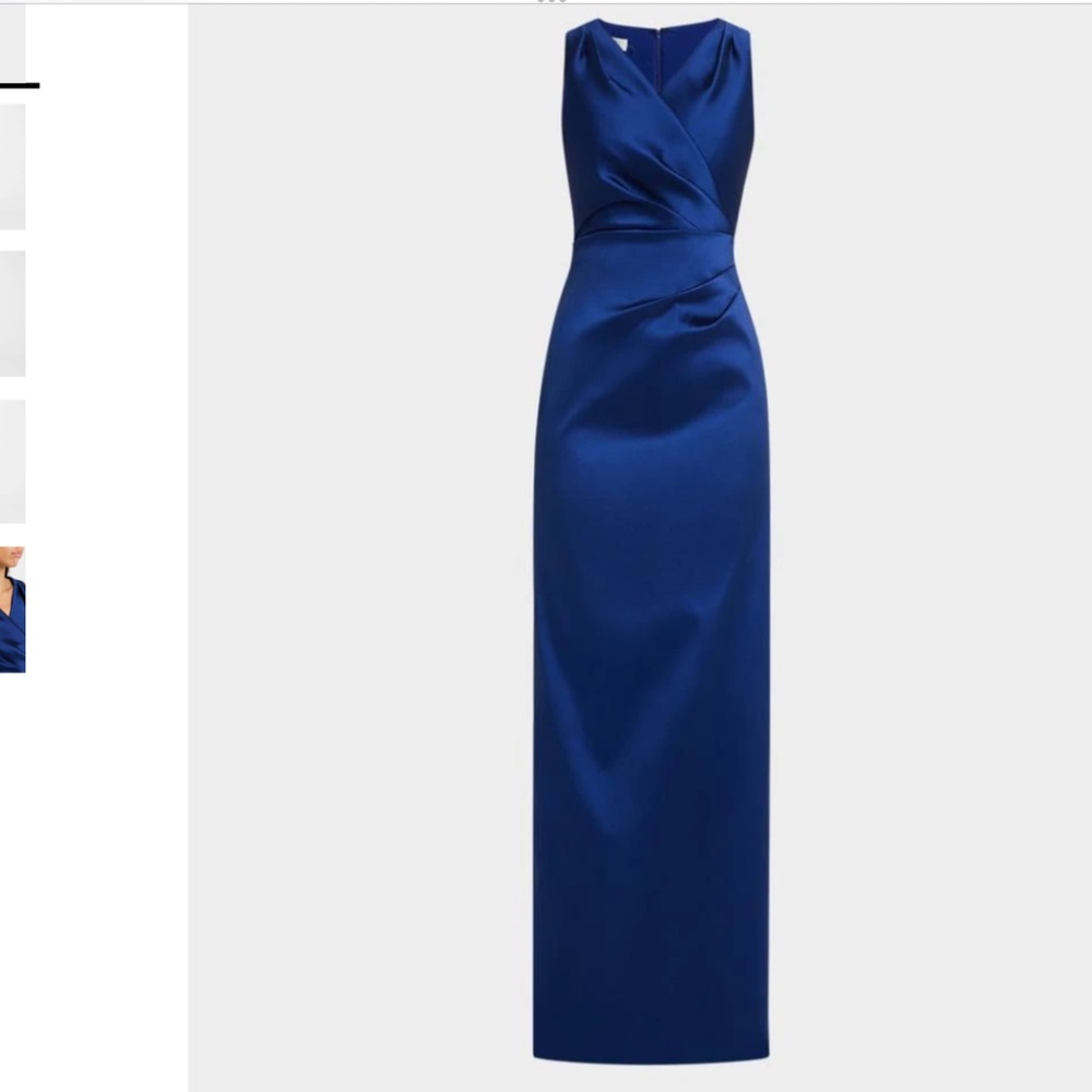 Teri Jon Mikado dress Saphire size 10
